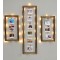 3lü Set Led Işıklı Ipli Mandallı Ahşap Fotoğraf Çerçevesi Fotoğraf Askısı 08002 hd279