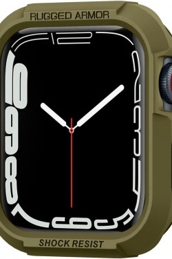 Watch Seri 8/7/6/SE/SE2/5/4 (40mm / 41mm) ile Uyumlu Kılıf Rugged Armor Olive Green - 061CS26014