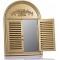 Large Golden Mirror with Window, 100x70