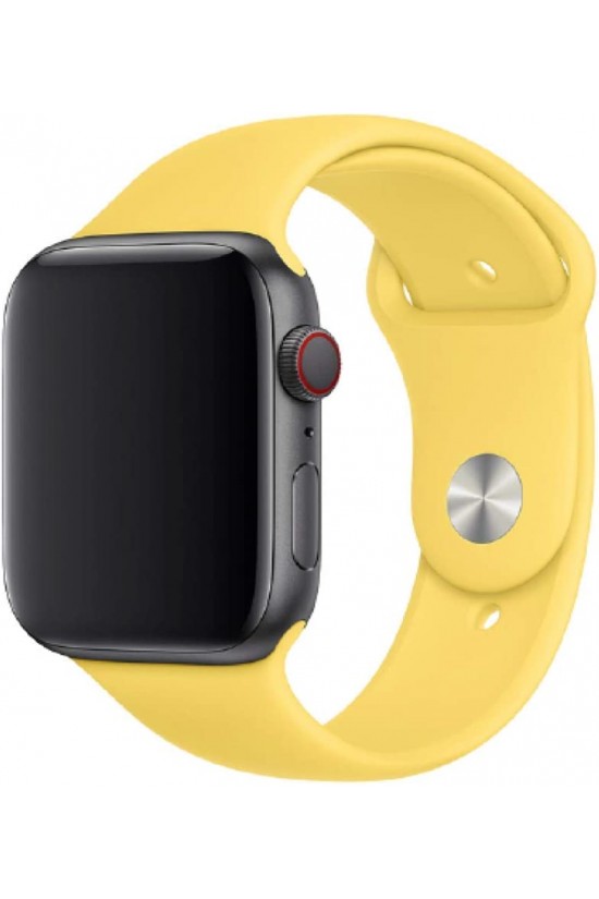 Piili Watch Slikon Kordon - 38-40 mm | 2-3-4-5-SE Uyumlu Slikon Kayış Limon Sarısı Piili Watch Slikon Kordon - 38-40 mm | 2-3-4-5-SE Uyumlu Slikon Kayış Limon Sarısı