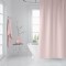 Duş Perdesi Pembe Polyester 180x200