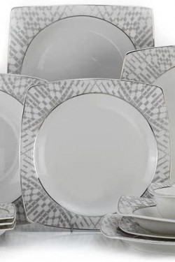 Bone Mare 12 Kişilik 56 Parça Yemek Takımı Platin 1205320