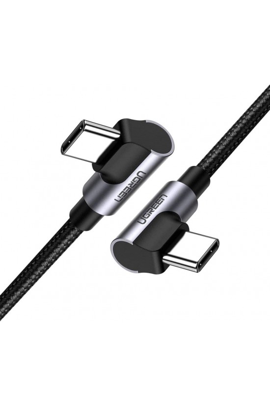 90 Degree Type-C to Type-C 60W Data and Charge Cable 1 Meter 90 Degree Type-C to Type-C 60W Data and Charge Cable 1 Meter