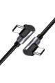 90 Degree Type-C to Type-C 60W Data and Charge Cable 1 Meter 90 Degree Type-C to Type-C 60W Data and Charge Cable 1 Meter