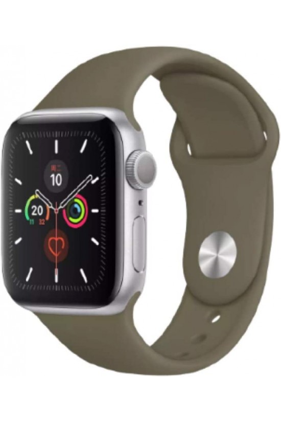 Piili Watch Slikon Kordon - 38-40 mm | 2-3-4-5-SE Uyumlu Slikon Kayış Koyu Gri Piili Watch Slikon Kordon - 38-40 mm | 2-3-4-5-SE Uyumlu Slikon Kayış Koyu Gri