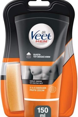 Men Duşta Tüy Dökücü Krem Erkeklere Özel Vücut, Bacak ve Koltuk Altı 150 mL