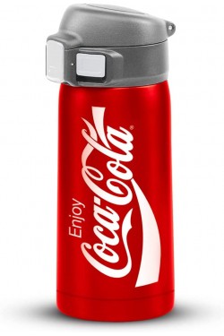 Coca-Cola CCMDB35 0,35 l Vakuum-Doppelisolierbecher/Thermoskanne aus Edelstahl
