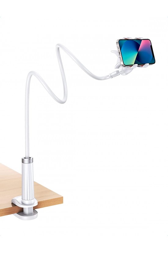 Flexible Esnek Yatak Masa Telefon Tutucu Beyaz 90 cm Flexible Esnek Yatak Masa Telefon Tutucu Beyaz 90 cm