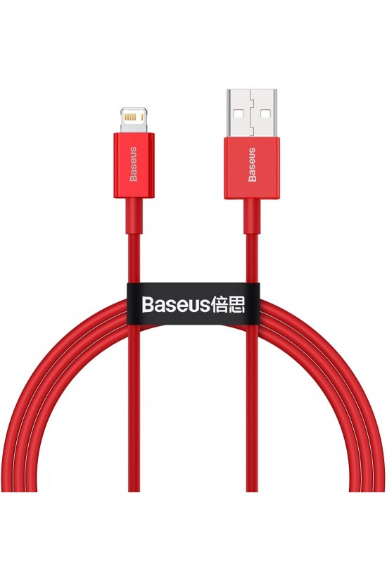 Câble de charge supérieur USB-A et Lightning 2,4 A, 100 centimètres, rouge, 11517 Câble de charge supérieur USB-A et Lightning 2,4 A, 100 centimètres, rouge, 11517