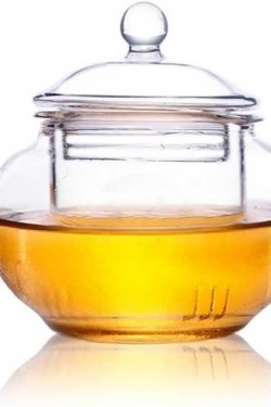 Cam Bitki Çayı Demliği 250 ml - Cam Süzgeçli Demlik