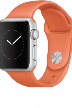 Piili  Watch Slikon Kordon - 42-44 mm | 2-3-4-5-SE Uyumlu Slikon Kayış Yavruağzı