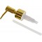 Yedek Sıvı Sabunluk Pompası-Parlak Gold Plastic, D-14911