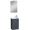 Ardea 75065 Badezimmerschrank S, Anthrazit glänzend, 40 cm, mit Deckel