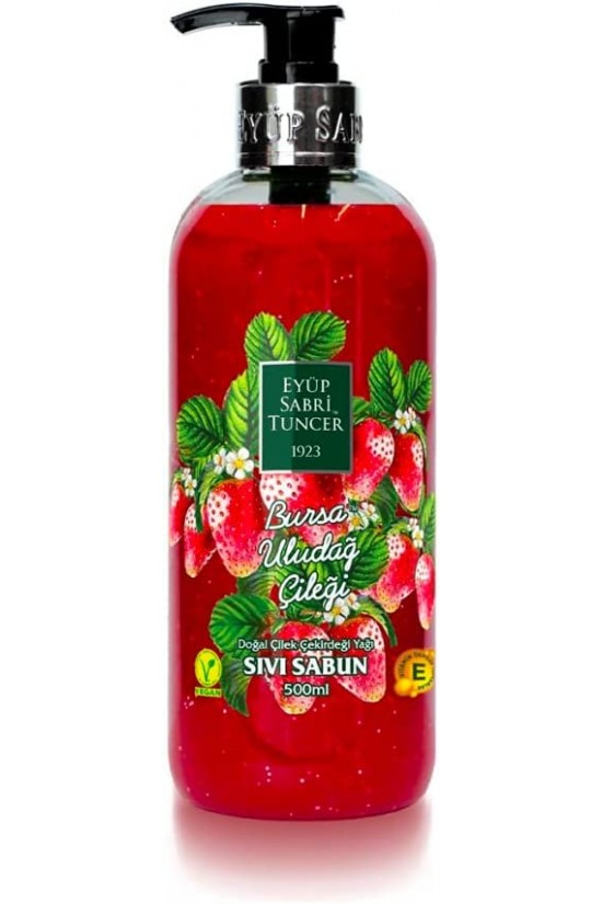 Bursa Uludağ Çileği Sıvı Sabun Pet Şişe (500 ml)