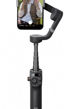 DJI Osmo Mobile 6 - Akıllı Telefon Gil Sabitleyici, Dahili Uzatma Çubuğu, Taşınabilir ve Katlanabilir, ShotGuides özellikli Android ve  Gil, Vlogging Sabitleyici