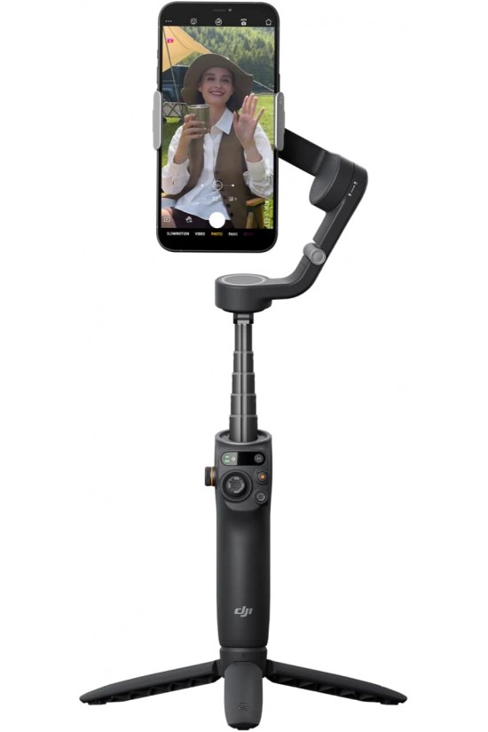 DJI Osmo Mobile 6 - Akıllı Telefon Gil Sabitleyici, Dahili Uzatma Çubuğu, Taşınabilir ve Katlanabilir, ShotGuides özellikli Android ve Gil, Vlogging Sabitleyici DJI Osmo Mobile 6 - Akıllı Telefon Gil Sabitleyici, Dahili Uzatma Çubuğu, Taşınabilir ve Katlanabilir, ShotGuides özellikli Android ve Gil, Vlogging Sabitleyici