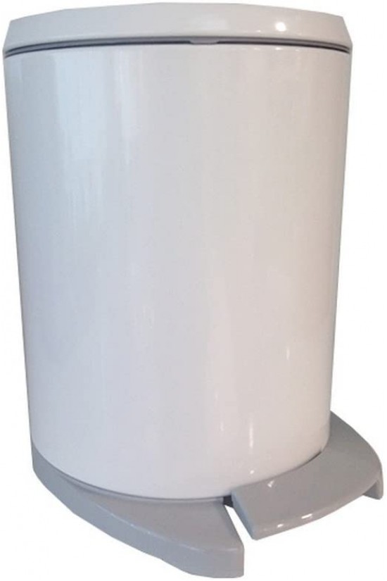 Cigo Pedallı Çöp Kovası 6Lt Beyaz Iç Kısım Gri M-E41-01-07