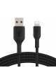 Geflochtenes Lightning-Kabel (Boost Charge Lightning auf USB-Kabel für iPad, AirPods), MFi-zertifiziertes Ladekabel, geflochtenes Lightning-Kabel (1 m, Schwarz). Geflochtenes Lightning-Kabel (Boost Charge Lightning auf USB-Kabel für iPad, AirPods), MFi-zertifiziertes Ladekabel, geflochtenes Lightning-Kabel (1 m, Schwarz).