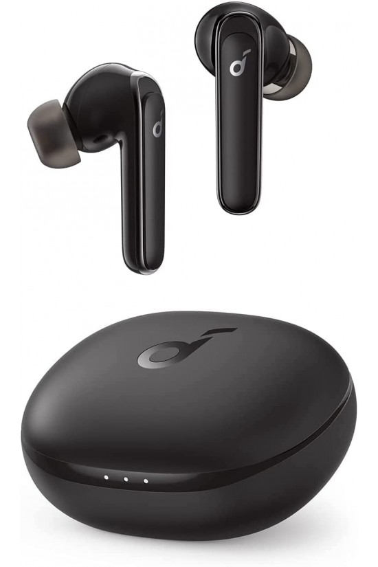 Soundcore by Life P3 TWS-Kopfhörer mit multiaktiver Geräuschunterdrückung, bis zu 35 Stunden Hörzeit, AI-verstärkte Anrufe, kabelloses Laden, Bluetooth 5.2 – Schwarz Soundcore by Life P3 TWS-Kopfhörer mit multiaktiver Geräuschunterdrückung, bis zu 35 Stunden Hörzeit, AI-verstärkte Anrufe, kabelloses Laden, Bluetooth 5.2 – Schwarz
