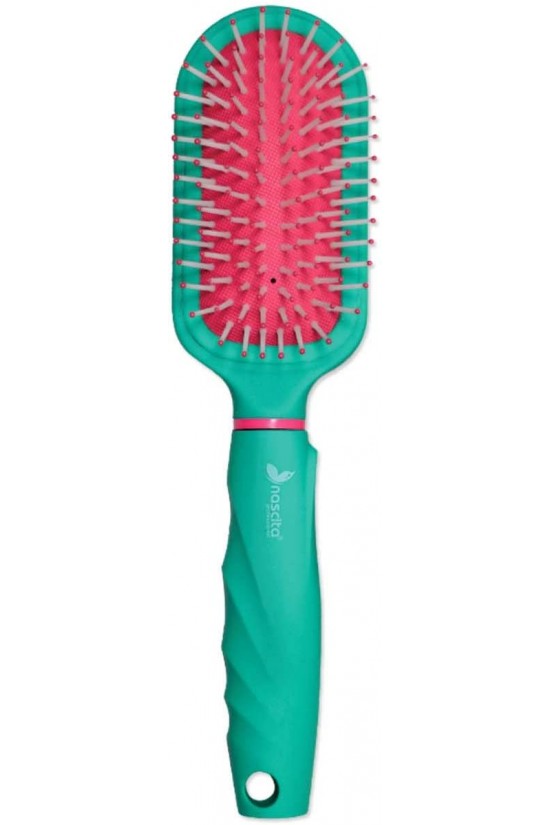 Milas Hair Brush Blue Purple Handle Boxed Milas Hair Brush Blue Purple Handle Boxed