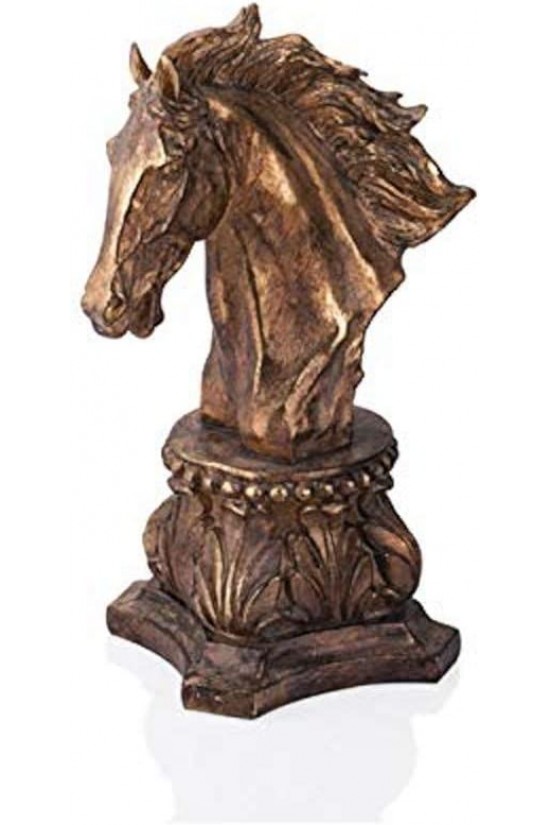 Altın-siyah At Kafası, 41cm