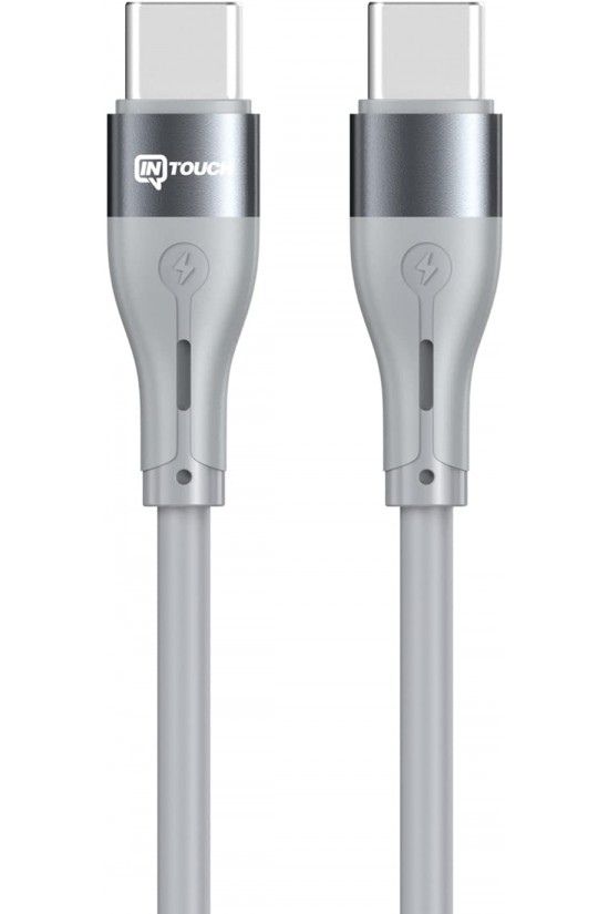 Câble de charge et de données Fleet Type-C vers Type C 65W PD, 2 mètres - Gris Câble de charge et de données Fleet Type-C vers Type C 65W PD, 2 mètres - Gris