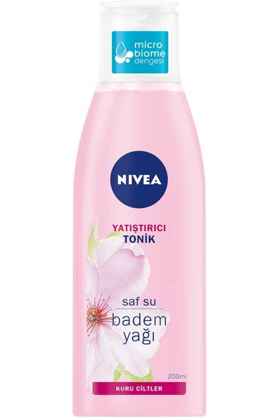 Apaisant Peau Sèche, Nettoyant Visage, Tonique Eau Purifiée et Huile d'Amande (200 ml)