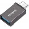 HY-XO10 Gümüş USB F to MicroUSB M Metal Gövdeli OTG Çevirici