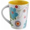 6028 Dekor Mug Bardak Sarı