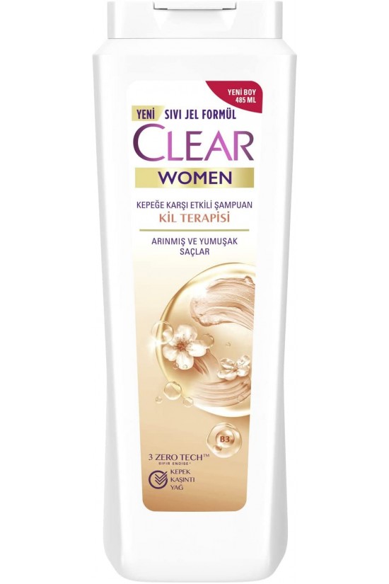 Women Kepeğe Karşı Etkili Şampuan Kil Terapisi Arınmış ve Yumuşak Saçlar 485 ml Women Kepeğe Karşı Etkili Şampuan Kil Terapisi Arınmış ve Yumuşak Saçlar 485 ml