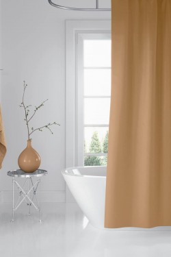 Duş Perdesi Bej Polyester 180x200