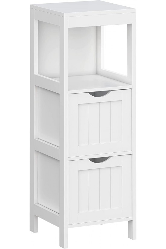 Banyo Dolabı, Çok Amaçlı Banyo Rafı, 4 Katlı, Ahşap, Köşe Dolabı, Ilaç Dolabı, Beyaz, Bbc42Wt, 30 x 89 x 30 cm Banyo Dolabı, Çok Amaçlı Banyo Rafı, 4 Katlı, Ahşap, Köşe Dolabı, Ilaç Dolabı, Beyaz, Bbc42Wt, 30 x 89 x 30 cm