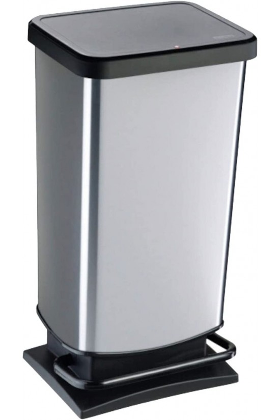 P Çöp Kutusu, Metalik Gri, 40L P Çöp Kutusu, Metalik Gri, 40L