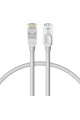 Haut débit, câble Ethernet, gris, 0,5 m, type de câble : RJ45 Gigabit, connexion Internet filaire et câble d'accélération de connexion Haut débit, câble Ethernet, gris, 0,5 m, type de câble : RJ45 Gigabit, connexion Internet filaire et câble d'accélération de connexion