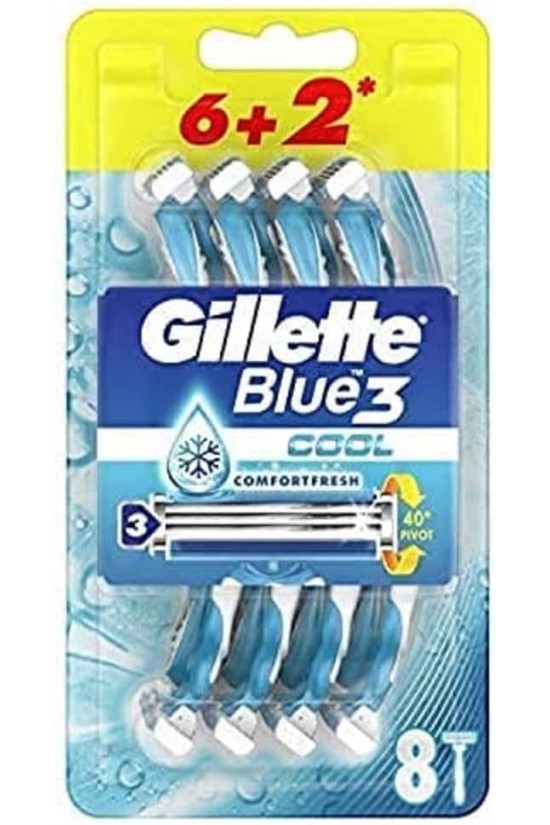 Blue3 Cool Kullan At Tıraş Bıçağı 8'li