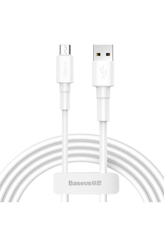 Câble de chargement mini, 4,0 A USB-A et micro USB, 1 mètre, blanc, 31360 Câble de chargement mini, 4,0 A USB-A et micro USB, 1 mètre, blanc, 31360