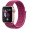 Watch 42-44 mm İle Uyumlu Bilekli Kumaş Kayış Kordon Mor Fabric