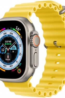 Watch  Sarı Silikon Saat Kordonu, 38,40,41cm