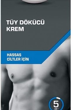 Men Tüy Dökücü Krem Erkeklere Özel Hassas Ciltler için (1 x 200 ml)