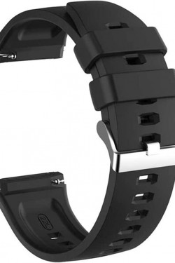 Watch Gt3 Pro ile uyumlu 46 mm 15 kademeli, Suya karşı dayanıklı, Sağlam, esnek silikon  Watch Gt3 Pro ile uyumlu Çapraz Silikon Kayış Kordon, Siyah