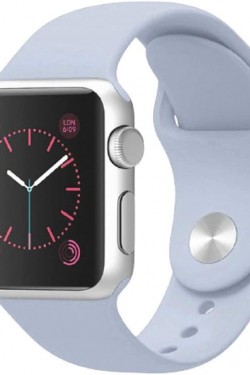 Piili  Watch Slikon Kordon - 38-40 mm | 2-3-4-5-SE Uyumlu Slikon Kayış Açık Mor