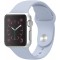 Piili  Watch Slikon Kordon - 38-40 mm | 2-3-4-5-SE Uyumlu Slikon Kayış Açık Mor