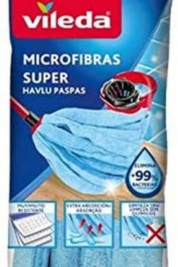 fiber Havlu Paspas, Açık Mavi, Standart
