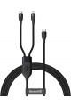 Flash 2in1, USB-C & 100 W USB-C & 20 W Lightning-Ladekabel, 2 Meter, Schwarz, CA1T2-F01 Flash 2in1, USB-C & 100 W USB-C & 20 W Lightning-Ladekabel, 2 Meter, Schwarz, CA1T2-F01