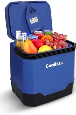 CLT33 12Volt/220Volt AC/DC 33 Litre Sıcak/Soğuk Oto Buzdolabı, Mavi