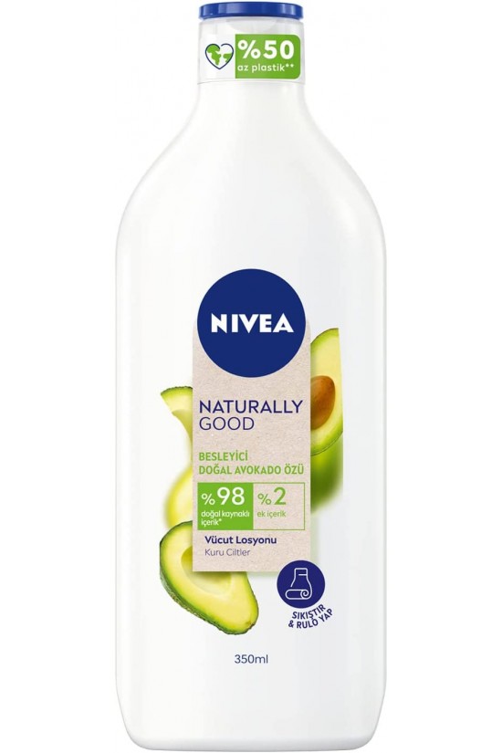 Natur Good Vücut Losyonu Avokado, 350 ml, Kuru Ciltler için, 48 Saat Nemlendirme Natur Good Vücut Losyonu Avokado, 350 ml, Kuru Ciltler için, 48 Saat Nemlendirme