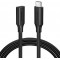 USB-C-100-W-Verlängerungskabel, 10 Gbit/s, USB 3.1 Gen 2, Thunderbolt 3-Verlängerungskabel, 4K bei 60 Hz (1 m)