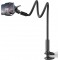 IVY-95 Akrobat Esnek Telefon Tutucu, Uzunluğu 38.6” Esnek Deri Sarmalı Kol Havai Cep Telefonu Montaj Standı, 360° Ayarlanabilir Kelepçe Klipsli, Tüm 4-7” ,  ve Tüm Cep Telefonlarıyla Uyumlu Siyah