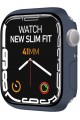 Watch 8/7 Uyumlu New Slim Fit Kılıf 41mm, Ekran Koruyuculu Akıllı Saat Kılıfı (Koyu Mavi) Watch 8/7 Uyumlu New Slim Fit Kılıf 41mm, Ekran Koruyuculu Akıllı Saat Kılıfı (Koyu Mavi)