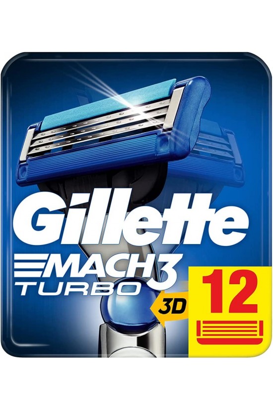 Mach3 Turbo Yedek Tıraş Bıçağı 12'li